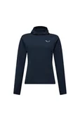 Koszulki i topy damskie - Salewa Koszulka trekkingowa damska Puez Sun Hoodie Women granatowa 38_M - miniaturka - grafika 1