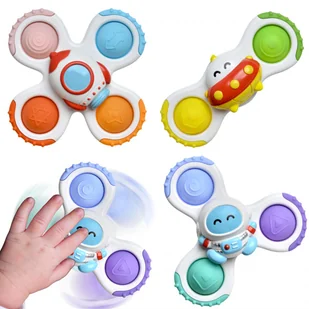WOOPIE BABY Spinner Zabawka Sensoryczna Rakieta Kosmita Ufo 3 szt. - Zabawki kreatywne - miniaturka - grafika 1
