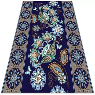 Dywan ogrodowy piękny wzór Kwiatowy ornament 140x210 cm - Dywany zewnętrzne - miniaturka - grafika 1