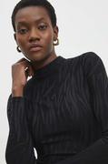 Bluzki damskie - Answear Lab bluzka damska kolor czarny wzorzysta - miniaturka - grafika 1