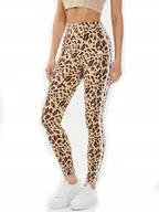 Legginsy - Legginsy Getry Adidas Is2149 Bawełniane Sportowe Na Co Dzień Panterka Xl - miniaturka - grafika 1