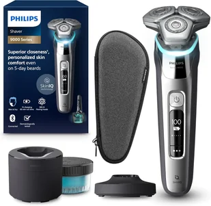 Nowa Golarka Philips Series 9000 S9975/54 Zestaw Baza Czyszcząca Etui - Golarki męskie - miniaturka - grafika 1