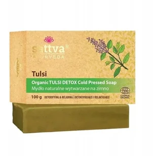 SATTVA_Organiczne mydło wytwarzane na zimno Tulsi 100g - Mydła - miniaturka - grafika 1