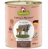 Mokra karma dla psów - GranataPet Liebling´s Mahlzeit dziczyzna i wołowina mokra karma dla psa 800g - miniaturka - grafika 1