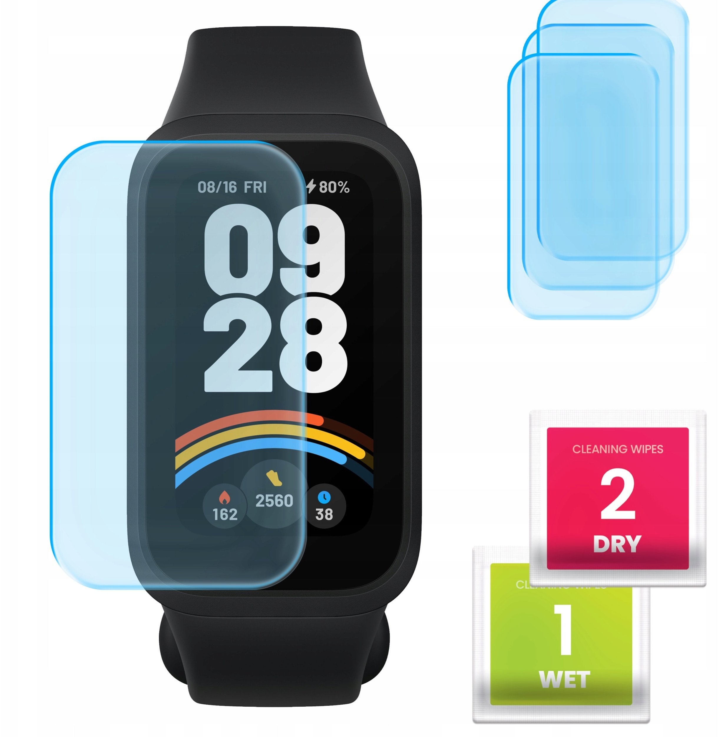 3-PAK Szkło Hybrydowe do Xiaomi Smart Band 9 Active / Redmi Smart Band