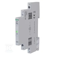 Inne akcesoria elektryczne - Lampka kontrolna zasilania LK-701G 1/3S 230V 1xLED zielona - miniaturka - grafika 1
