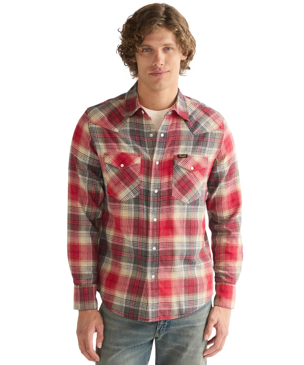 Koszula Wrangler WESTERN SHIRT 112386899 Chili Pepper M
