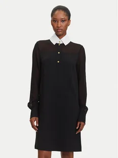 KARL LAGERFELD Sukienka codzienna A3W13020 Czarny Regular Fit - Sukienki - miniaturka - grafika 1