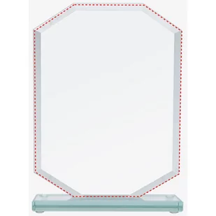 Trofeum szklane z rozklejoną podstawą - Gadżety dla kibiców - miniaturka - grafika 1