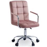 Fotele i krzesła biurowe - Krzesło biurowe obrotowe HARIS (DC-6096H) / Ciemny różowy - miniaturka - grafika 1