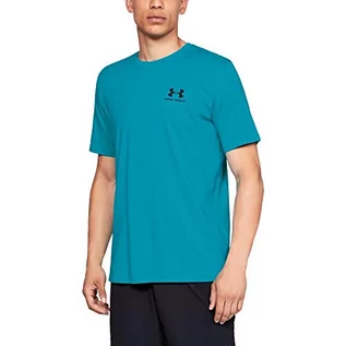 Koszulki męskie - Under Armour Koszulka SPORTSTYLE LEFT CHEST SS Niebieska 1326799-439-01 - grafika 1