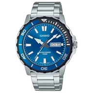 Zegarki męskie - Casio Zegarek męski MTD-125D-2A1VDF, wielobarwny, Bransoletka - miniaturka - grafika 1