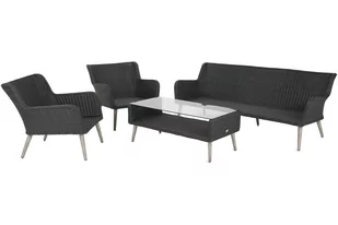 Meble ogrodowe technorattanowe Almeria Grey / Grey Melange - Meble ogrodowe - miniaturka - grafika 3