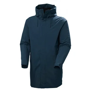 Męski płaszcz HELLY HANSEN MUNICH INS RAIN COAT 53541_597 – Granatowy - Płaszcze męskie - miniaturka - grafika 1