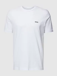T-shirt z nadrukiem z logo - Koszulki męskie - miniaturka - grafika 1