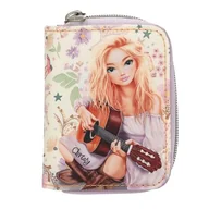 Portfele - Depesche 13666 TOPModel Cowgirl - portmonetka w kolorze fioletowym, z motywem modelki i kwiatowym wzorem, portfel zapinany na zatrzask - miniaturka - grafika 1