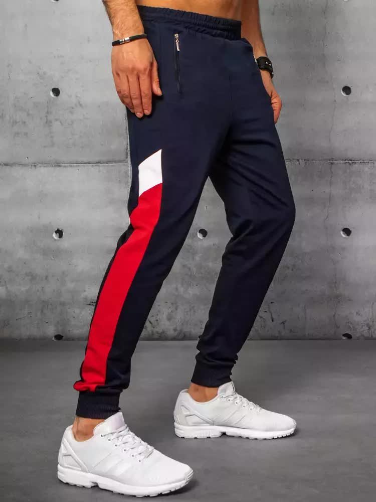 Spodnie męskie dresowe granatowe Dstreet UX3200-M