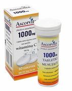 Witaminy i minerały - NP Pharma Ascorvita 1000 mg x 10 tabl musujących o smaku cytrynowym - miniaturka - grafika 1