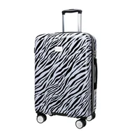 Walizki - Średnia walizka PUCCINI BEVERLY HILLS ABS015B 10 Zebra - miniaturka - grafika 1