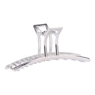 Ozdoby do włosów - Ozdobna spinka, klamra do włosów - srebrna - miniaturka - grafika 1