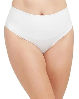 Majtki damskie - Spanx Cotton Control Stringi damskie, biały, S - grafika 1