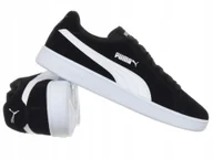 Sneakersy męskie - Buty męskie Puma Smash 3.0 390984-01 sneakersy skórzane męskie czarne - miniaturka - grafika 1