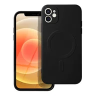 Etui i futerały do telefonów - OEM Futerał Silicone Mag Cover Do Iphone 12 Mini Czarny - miniaturka - grafika 1