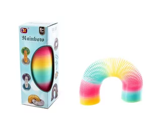 Magiczna Sprężyna Tęczowa 15Cm Gadżet Zabawka - Gry planszowe - miniaturka - grafika 1