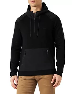 BOSS Sweter męski Tanos, czarny1, L - Swetry męskie - miniaturka - grafika 1