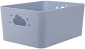 Pojemniki na zabawki - Koszyk do przechowywania NEBULA z uchwytami w kształcie chmurki i gwiazdki, wys. 11 cm - miniaturka - grafika 1