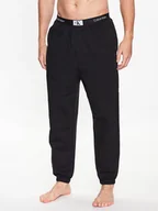 Piżamy męskie - Calvin Klein Underwear Spodnie piżamowe 000NM2393E Czarny Regular Fit - miniaturka - grafika 1