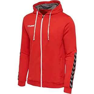 Hummel męska bluza z kapturem HmlAuthentic Poly Zip Hoodie czerwony czerwony (True Red) M 204937-3062 - Bluzy męskie - miniaturka - grafika 1