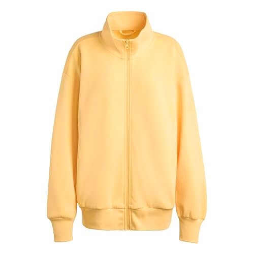adidas dames SOFT LUX FULL-ZIP TRACKTOP, Semi Ice Tangerine, M