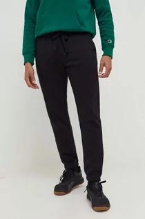 Spodnie męskie - Champion spodnie dresowe kolor czarny melanżowe - grafika 1