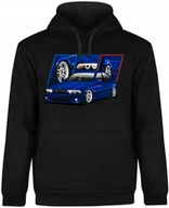 Bluzy męskie - BLUZA MĘSKA Z KAPTUREM MOTORYZACYJNA BMW M5 E39 M POWER CZARNA R-XL A584 - miniaturka - grafika 1