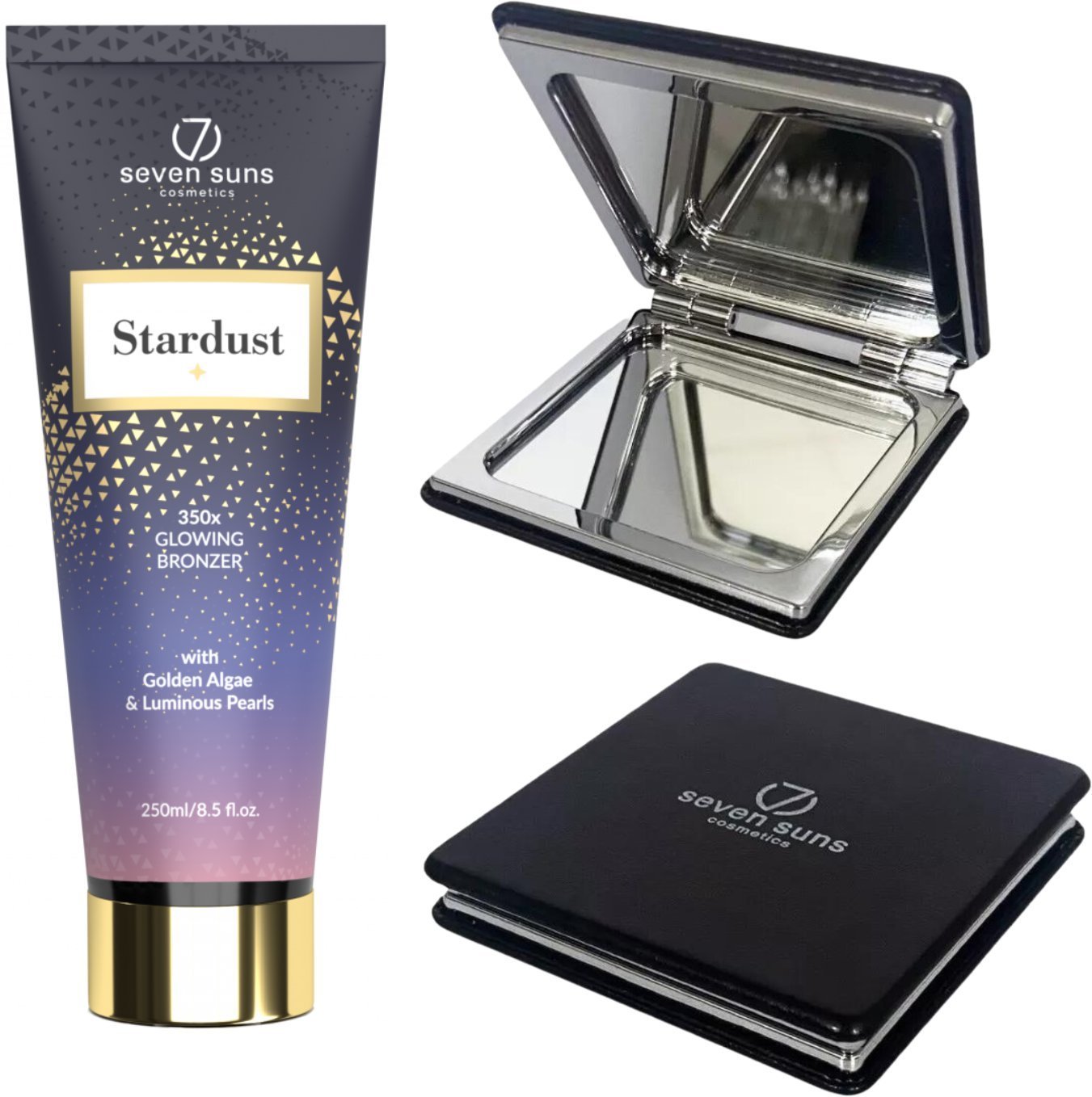 7suns Stardust Bronzer Rozświetlający 250ml + Podwójne Lusterko Gratis