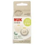 Smoczki uspokajające - Nuk Smoczek uspokajający lateksowy 18-36m For Nature popiel 10737877 2 szt. - miniaturka - grafika 1