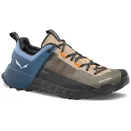 Buty trekkingowe męskie - Męskie buty turystyczne Salewa Wildfire Nxt Gtx M Rozmiar butów (UE): 46,5 / Kolor: beżowy/niebieski - miniaturka - grafika 1