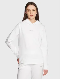Calvin Klein Bluza Micro Logo Essential K20K205452 Biały Regular Fit - Bluzy damskie - miniaturka - grafika 1