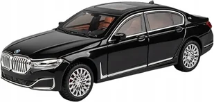 BMW 760Li SEDAN METALOWY MODEL SAMOCHODU 1:24 DŹWIĘK ŚWIATŁO CZARNY BLACK - Zabawki zdalnie sterowane - miniaturka - grafika 1