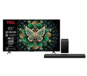 Telewizory - TCL 85C6K 85" QD-Mini LED 4K 144Hz Google TV Dolby Vision IQ Dolby Atmos HDMI 2.1 DVB-T2 + Soundbar TCL Q65H - miniaturka - grafika 1