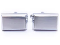 Spinki do mankietów i krawatów - Srebrne spinki do mankietów - sztabki N64 - miniaturka - grafika 1