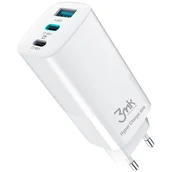 Ładowarki do telefonów - 3MK Ładowarka sieciowa 3MK Hyper Charger 65W Biały - miniaturka - grafika 1