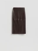 Spódnice - Reserved - Spódnica maxi z rozcięciem - brązowy - miniaturka - grafika 1