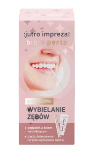 Vitaprodukt Biała perła Jutro Impreza pasta wybielająca 30 ml + żel wybielający 8 ml - Wybielanie zębów - miniaturka - grafika 1