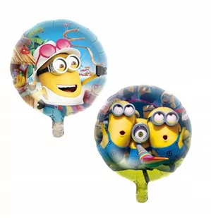 Balon Foliowy Na Hel OKRĄGŁY - MINIONKI - śr. 45cm - Balony i akcesoria - miniaturka - grafika 1