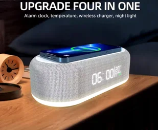 Ładowarka indukcyjna ŁADOWARKA 15W szary - Ładowarki do telefonów - miniaturka - grafika 1