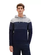 Bluzy męskie - TOM TAILOR Bluza męska, 10668 - Sky Captain Blue, S - miniaturka - grafika 1