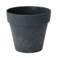 Donice - Osłonka Ibiza beton 14 cm czarna - miniaturka - grafika 1