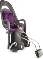 Foteliki rowerowe - Hamax Fotelik Rowerowy Caress Grey/Dark Grey/Purple - miniaturka - grafika 1